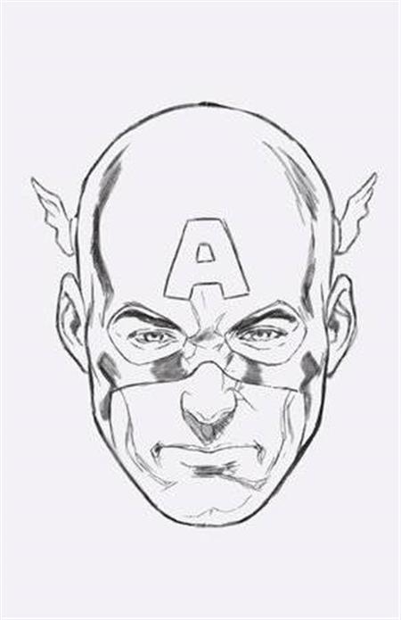 CAPTAIN AMERICA #7 50 COPY INCV BROOKS HEADSHOT SKETCH VIR