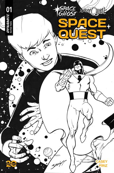 SPACE GHOST JONNY QUEST SPACE QUEST #1 CVR M 10 COPY INCV BAGLEY LINE ART