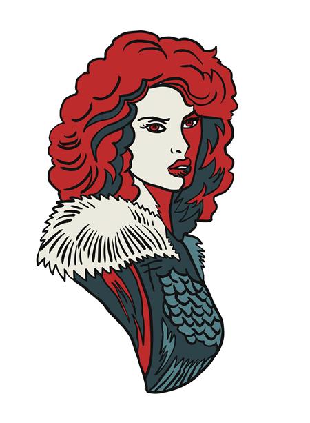 RED SONJA VAMPIRELLA BETTY VERONICA RED SONJA ENAMEL PIN 