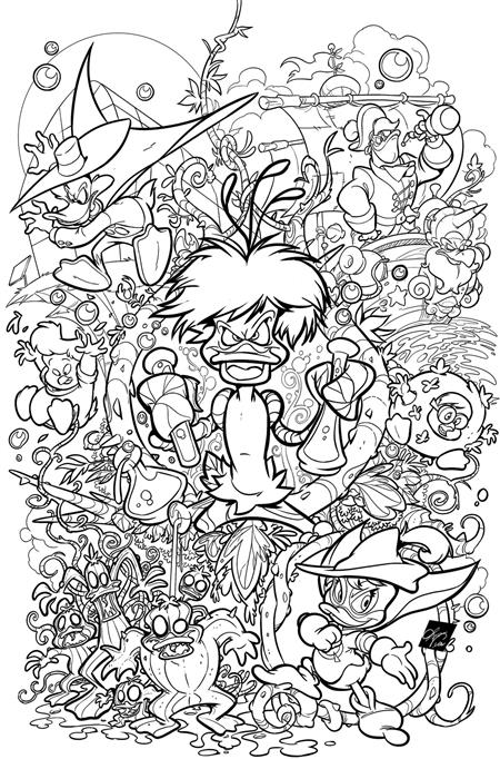 DARKWING DUCK #2 CVR K 15 COPY INCV CANGIALOSI LINE ART VIRGIN