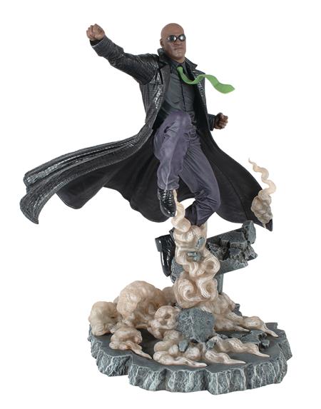 THE MATRIX GALLERY DLX MORPHEUS PVC STATUE 