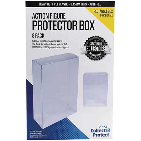 ACTION FIGURE 6IN COLLAPSIBLE PROTECTOR BOX 8 PACK (Net) 