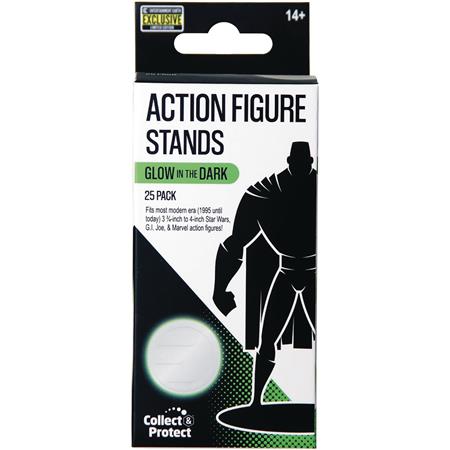 ACTION FIGURE GLOW IN THE DARK 25PC STAND PACK (Net) 