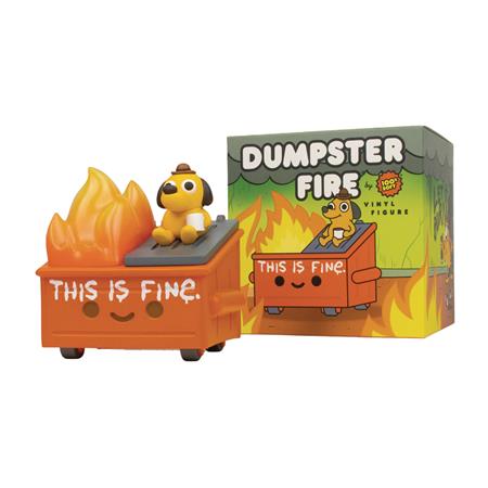 DUMPSTER FIRE THIS IS FINE VINYL FIGURE (Net) 