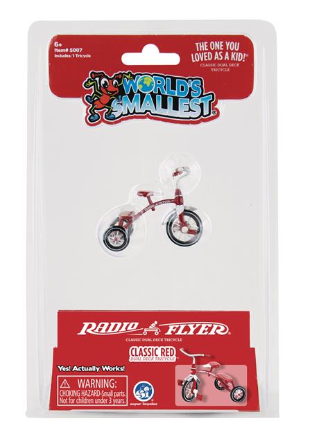 WORLDS SMALLEST RADIO FLYER CLASSIC RED TRICYCLE TOY (Net)