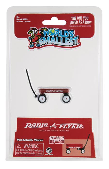 WORLDS SMALLEST RADIO FLYER CLASSIC RED WAGON TOY (Net) 