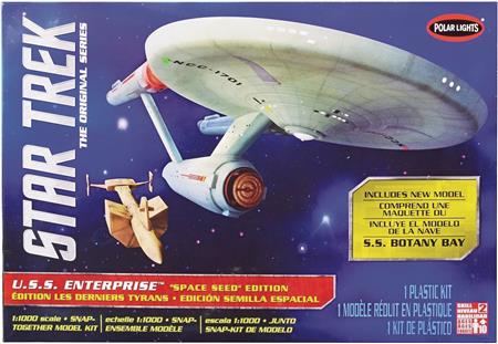 STAR TREK TOS USS ENTERPRISE SPACE SEED ED SNAP MODEL KIT (Net)