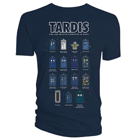 DOCTOR WHO EVERY TARDIS II SZ S NAVY TS (Net) 