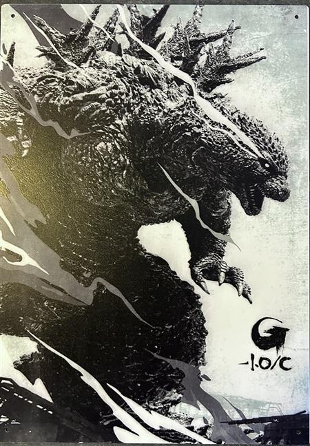 GODZILLA MINUS ONE 17X12IN METAL SIGN 