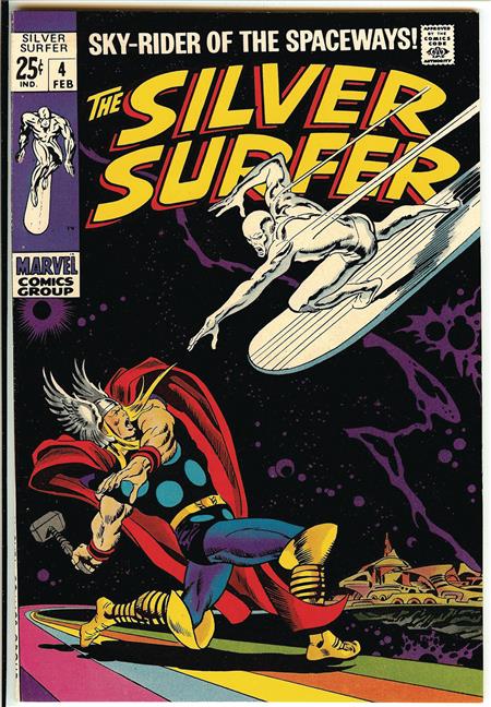 MARVEL SILVER SURFER 4 16X12IN METAL SIGN 