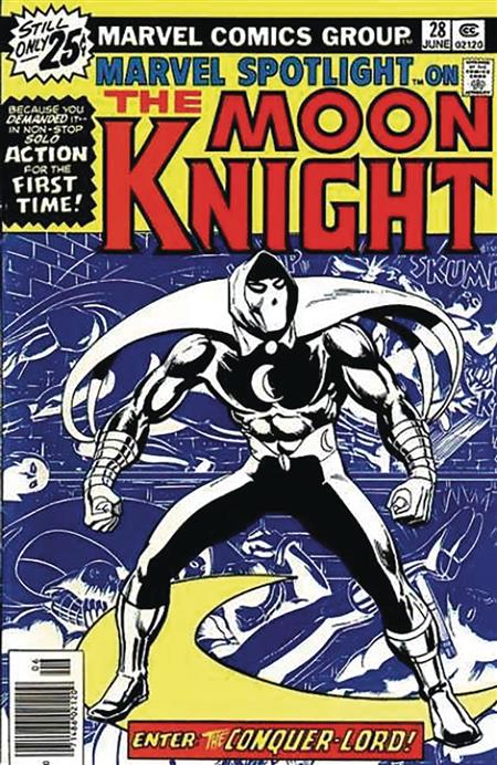 MARVEL SPOTLIGHT MOON KNIGHT 16X12IN METAL SIGN 