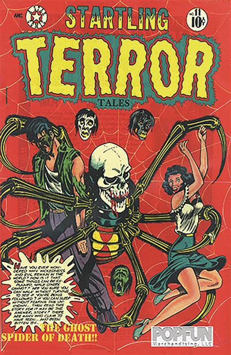 PRECODE HORROR STARTLING TERROR 17X12IN METAL SIGN 