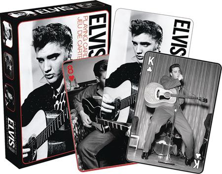 ELVIS BLACK AND WHITE PLAYING CARDS (Net) 