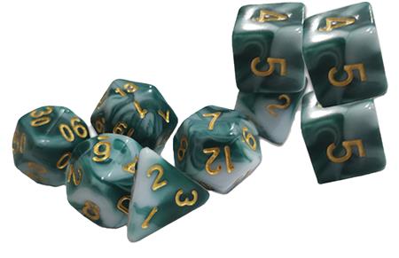 THRACIAN SMOKEY SACRIFICE DICE TRADITIONAL 9 SET 