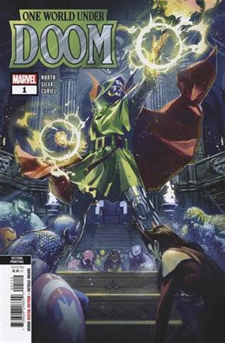 ONE WORLD UNDER DOOM #1 (OF 9) 2ND PTG BEN HARVEY VAR