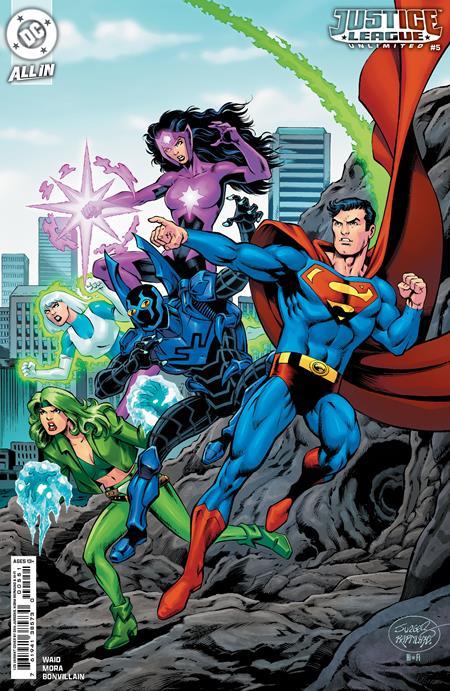 JUSTICE LEAGUE UNLIMITED #5 CVR F INC 1:25 DAN JURGENS CARD STOCK VAR