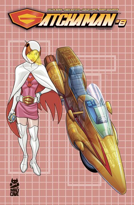 GATCHAMAN #8 CVR B CHRIS BATISTA BLUEPRINT JUN AND G-3 VAR