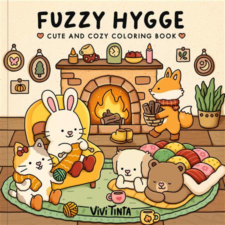 FUZZY HYGGE COLORING BOOK