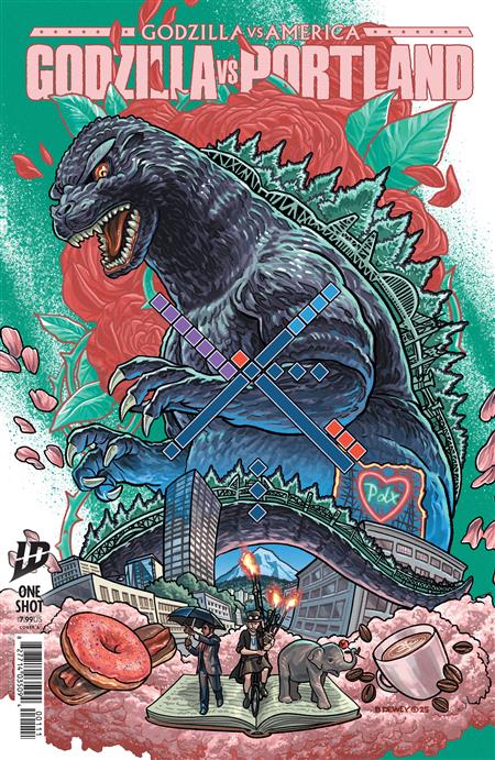 GODZILLA VS. AMERICA PORTLAND COVER A (DEWEY)
