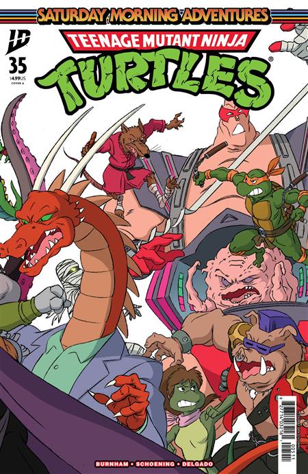 TEENAGE MUTANT NINJA TURTLES SATURDAY MORNING ADVENTURES #35 COVER A (SCHOENING CONNECTING COVER SET)