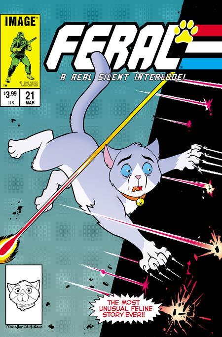 FERAL #21 CVR D INC 1:25 TONY FLEECS & TRISH FORSTNER GI JOE HOMAGE VAR