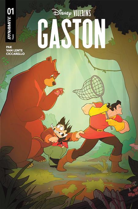 DISNEY VILLAINS GASTON #1 CVR B TED BRANDT AND RO STEIN  VAR