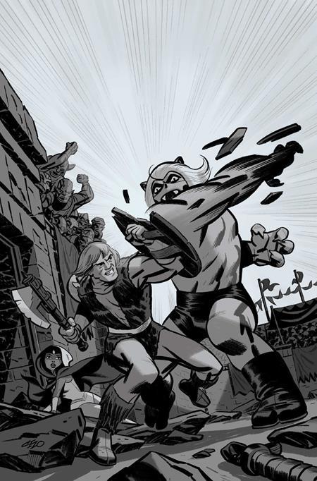 THUNDARR THE BARBARIAN #3 CVR H INC 1:15 MICHAEL CHO LINE ART VIRGIN VAR