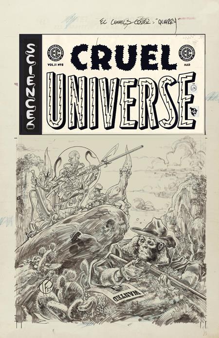 EC CRUEL UNIVERSE 2 #8 (OF 12) CVR D INC 1:20 TOM FOWLER B&W ARTIST EDITION VAR