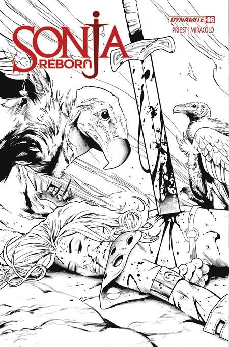 SONJA REBORN #6 CVR K GREG LAND LINE ART VAR