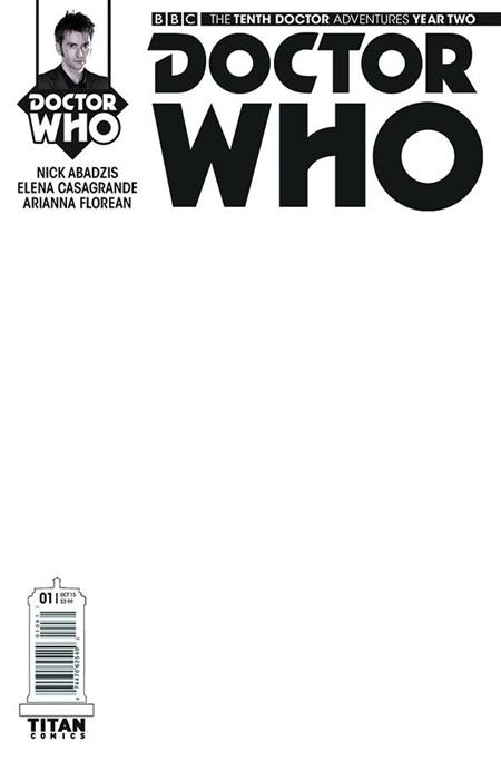 DOCTOR WHO 10TH YEAR TWO #1 BLANK SKETCH VAR