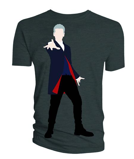 DOCTOR WHO 12TH DOCTOR VECTOR FULL GREY T/S LG (C: 0-1-1)