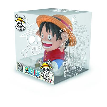 ONE PIECE LUFFY ON A BARREL MINI-COIN BANK (C: 1-1-2)