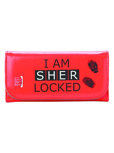 SHERLOCK I AM SHER LOCKED RED PURSE (C: 1-1-2)