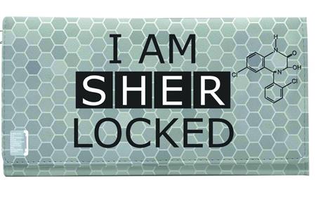 SHERLOCK I AM SHER LOCKED GREY PURSE (C: 1-1-2)