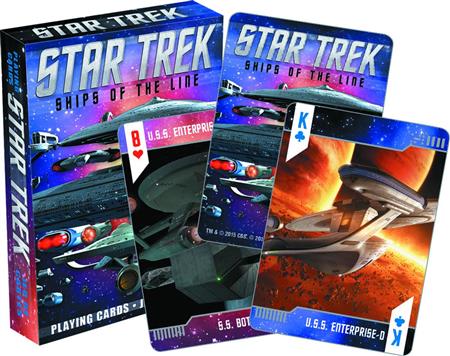 STAR TREK SHIPS OF THE LINE PLAYING CARDS (C: 1-1-1)