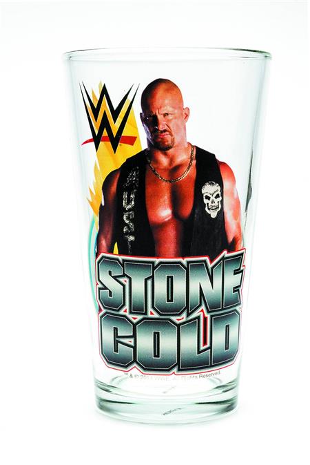 TOON TUMBLERS WWE STONE COLD STEVE AUSTIN PINT GLASS (C: 1-1