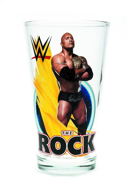 TOON TUMBLERS WWE ROCK PINT GLASS (C: 1-1-2)