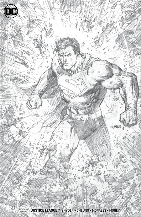 JUSTICE LEAGUE #7 JIM LEE PENCIL VAR ED 1:100