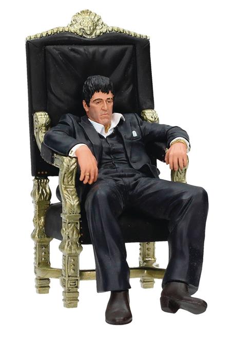 MOVIE ICONS SCARFACE TONY MONTANA THRONE 7IN FIGURE (C: 1-1-