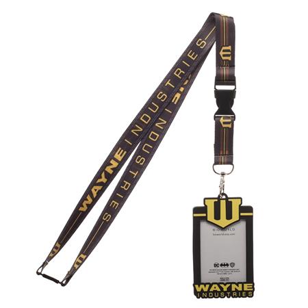 WAYNE INDUSTRIES LANYARD WITH RUBBER ID HOLDER (C: 1-0-2)