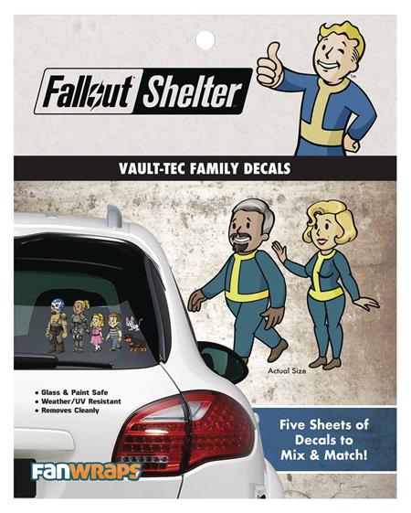 FALLOUT VAULT-TEC FAMILY WINDOW DECALS (C: 1-1-0)