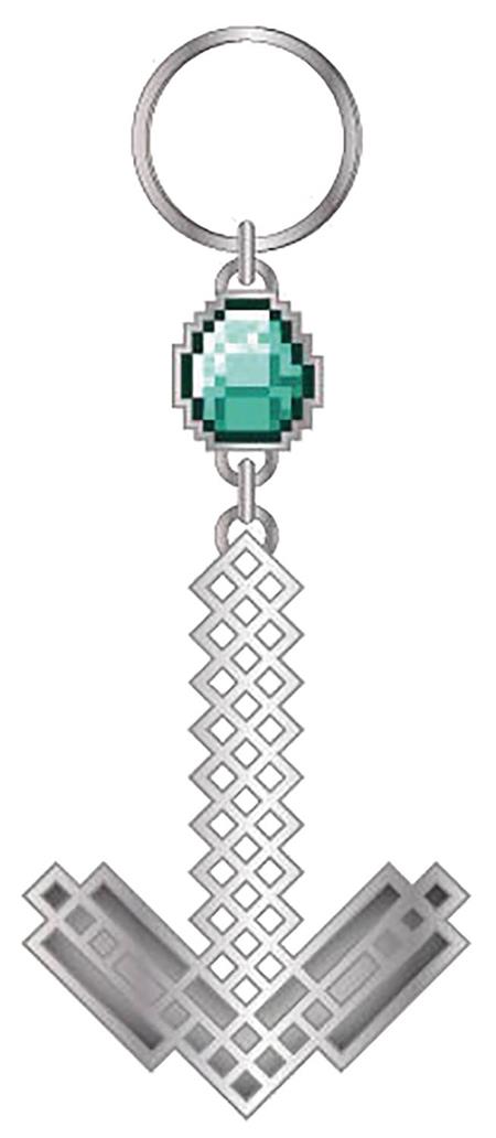 MINECRAFT PICKAXE & DIAMOND KEYCHAIN (C: 1-0-2)