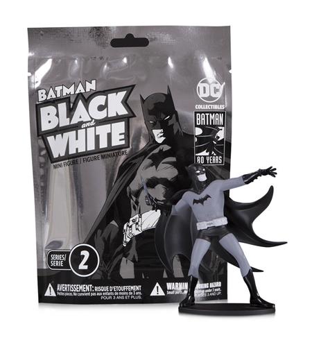 BATMAN BLACK & WHITE BLIND BAG MINI FIGS W2 (18 PC CS) (Net)
