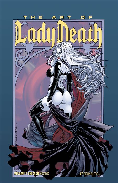 ART OF LADY DEATH SGN HC VOL 01 WIZARD WORLD CHICAGO