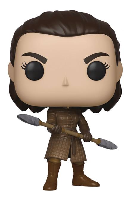 POP TV GAME OF THRONES ARYA W/TWO HEADED SPEAR VINYL FIG (C: