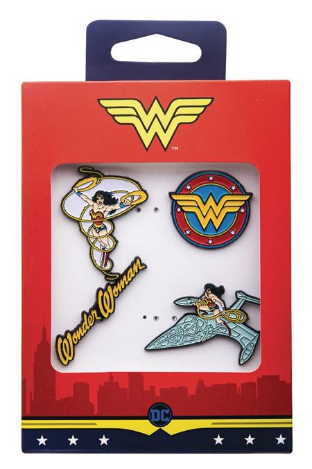 WONDER WOMAN 4PC BOXED PIN SET (C: 1-1-2)