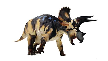 BEASTS OF MESOZOIC CERATOPSIAN TRICERATOPS HORRIDUS 1/18 FIG