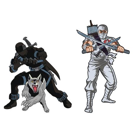 GI JOE SNAKE EYES X STORM SHADOW RETRO PIN SET (C: 1-1-2)