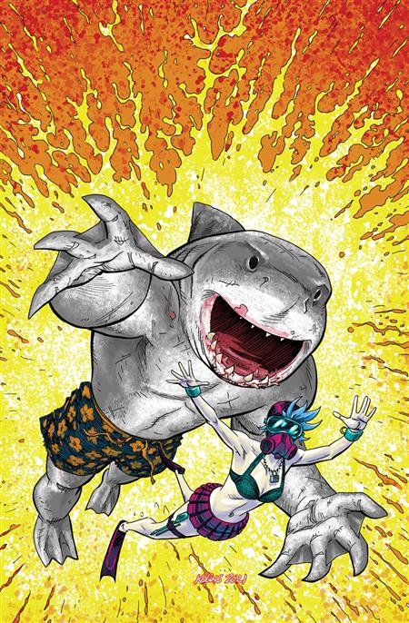 SUICIDE SQUAD KING SHARK #1 (OF 6) CVR C INC 1:25 SCOTT KOLINS CARD STOCK VAR