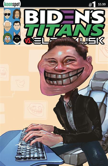 BIDENS TITANS VS ELON MUSK #1 CVR E GIENI TROLL FACE ELON